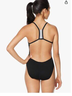 Speedo Endurance One Piece Black Bathing Suit EUC!!! Sz 6/32